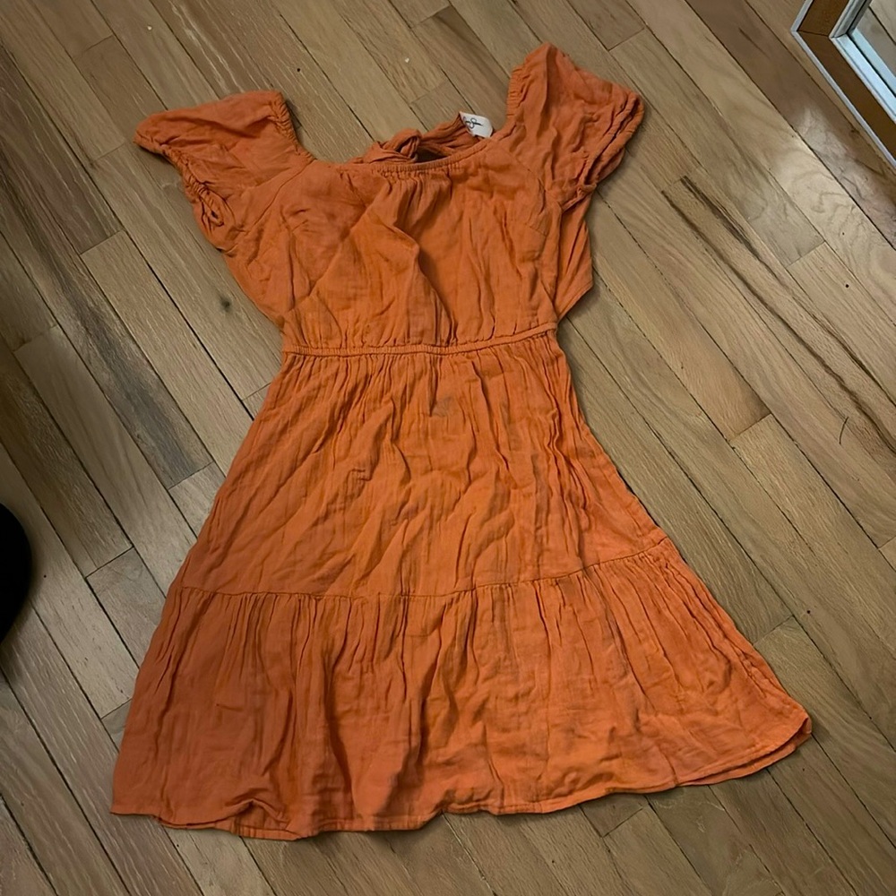 summer dress with open tie back